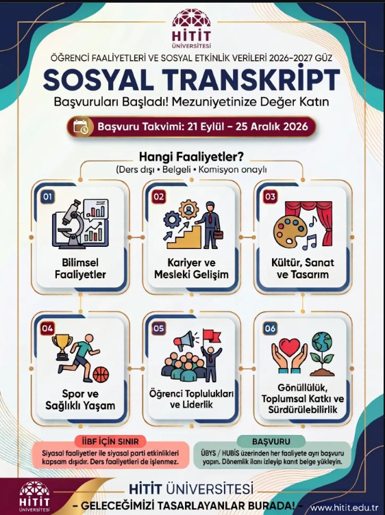 Sosyal Transkript Başvuruları Devam Ediyor 