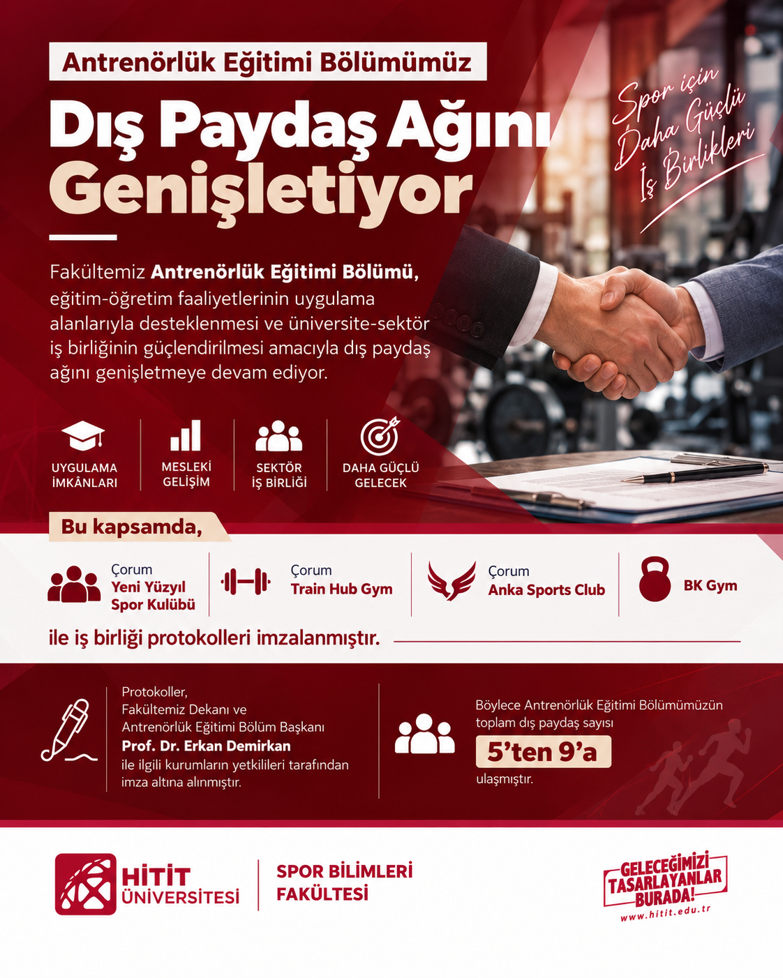 Antrenörlük Eğitimi Bölümümüz Dış Paydaş Ağını Genişletiyor
