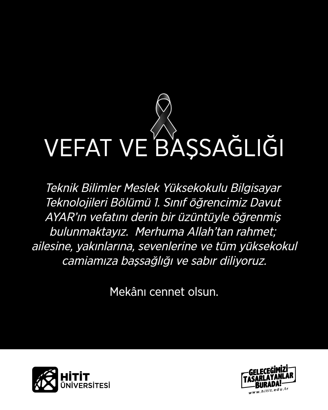 VEFAT VE BAŞSAĞLIĞI