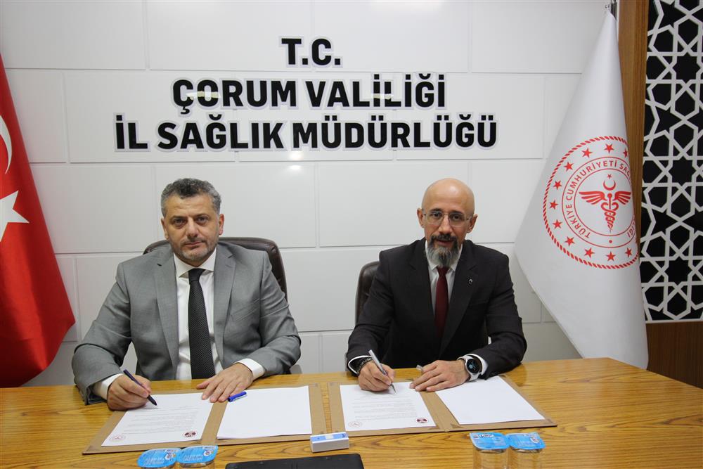 Hitit Üniversitesi Tıp Fakültesi ile Çorum İl Sağlık Müdürlüğü Arasında Toplum Temelli Eğitim-Öğretim İş Birliği Protokolü İmzalandı