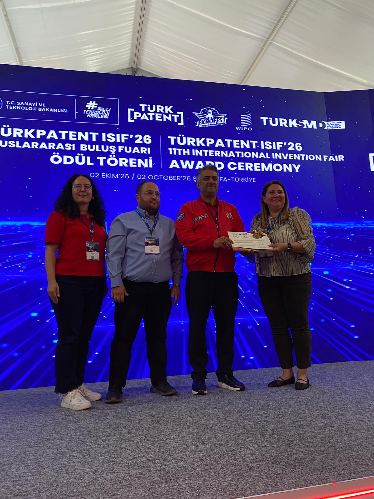 Hitit Üniversitesi TÜRKPATENT ISIF’26’da Altın Madalya Kazandı!